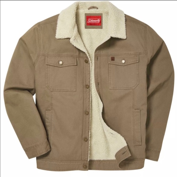 Coleman Jackets & Coats Nwt Coleman Workwear Sherpa Lined Jacket